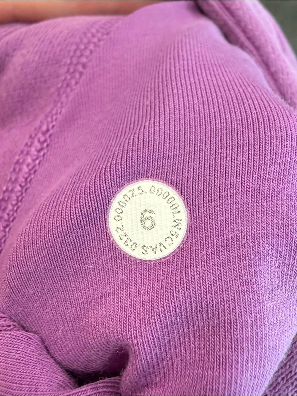 Lululemon scuba high rise sweatpant joggers size 6 purple
